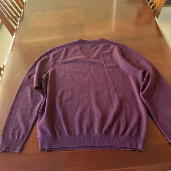 Brooks Brothers Extra Fine Merino Wool Purple Color Men’s Size L. - Picture 4 of 7